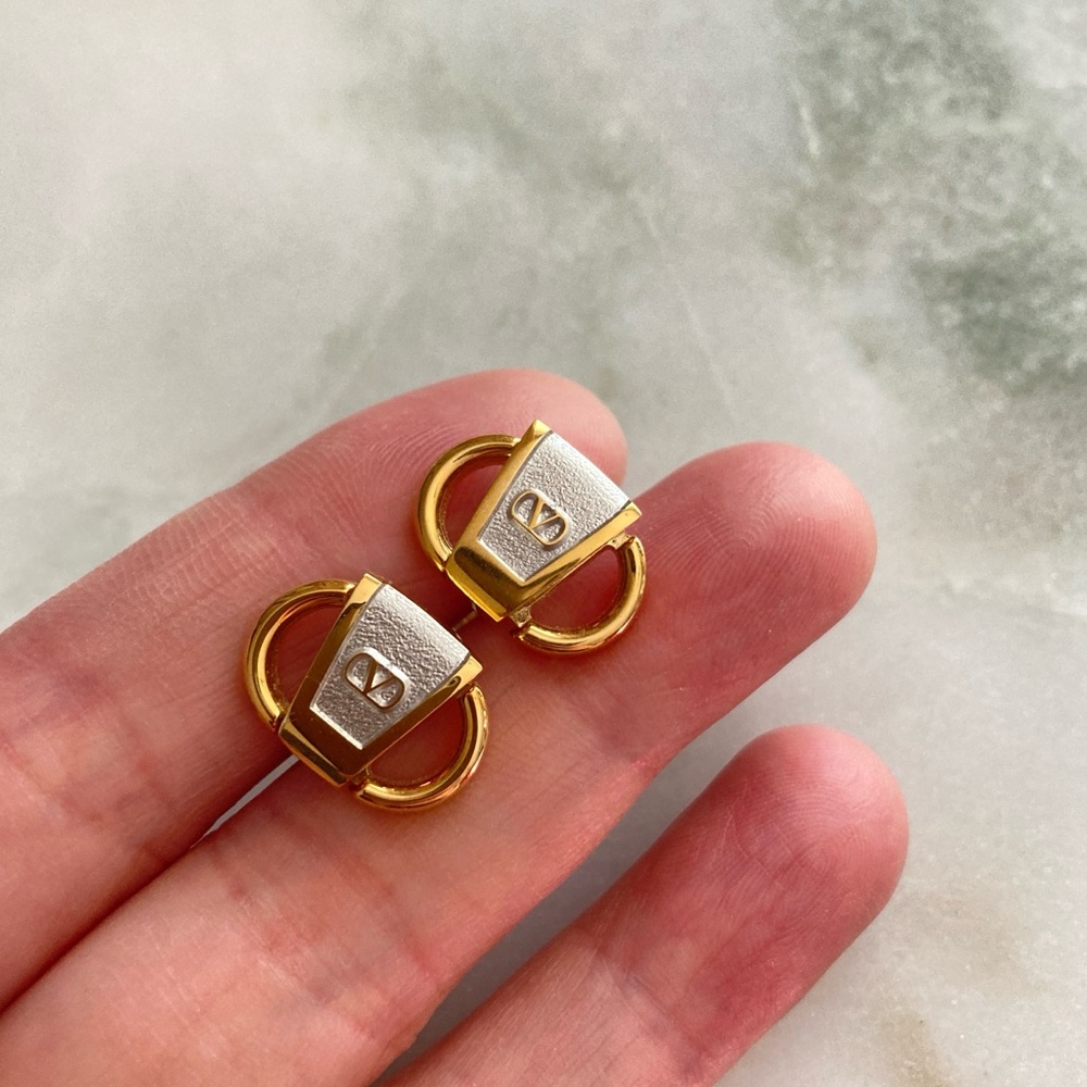 Valentino Cuff Links + Tie Clip Set - Picture 2 of 8